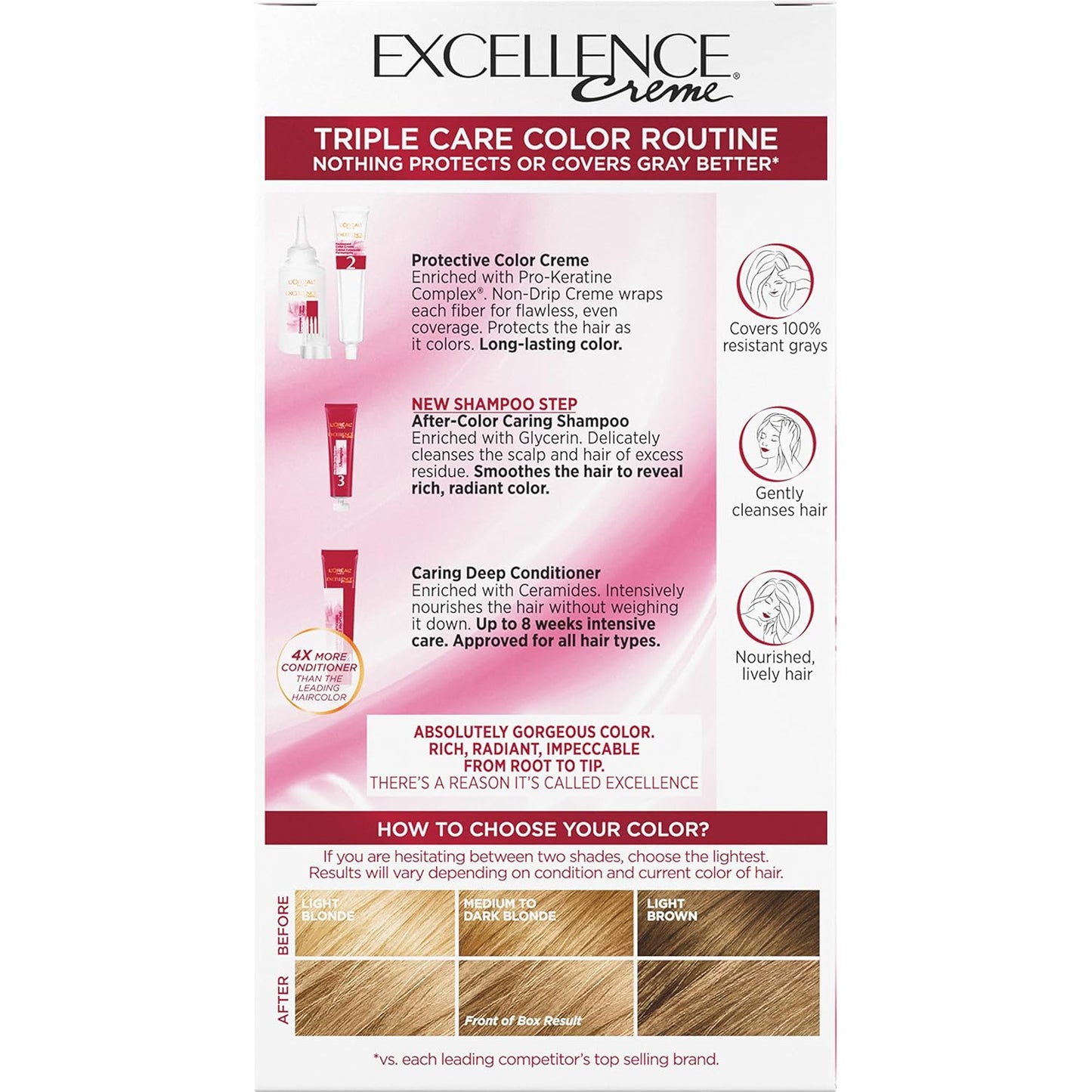 L'Oreal Paris Excellence Crème 9A Light Ash Blonde Hair Color | Gray Coverage, 8 Weeks