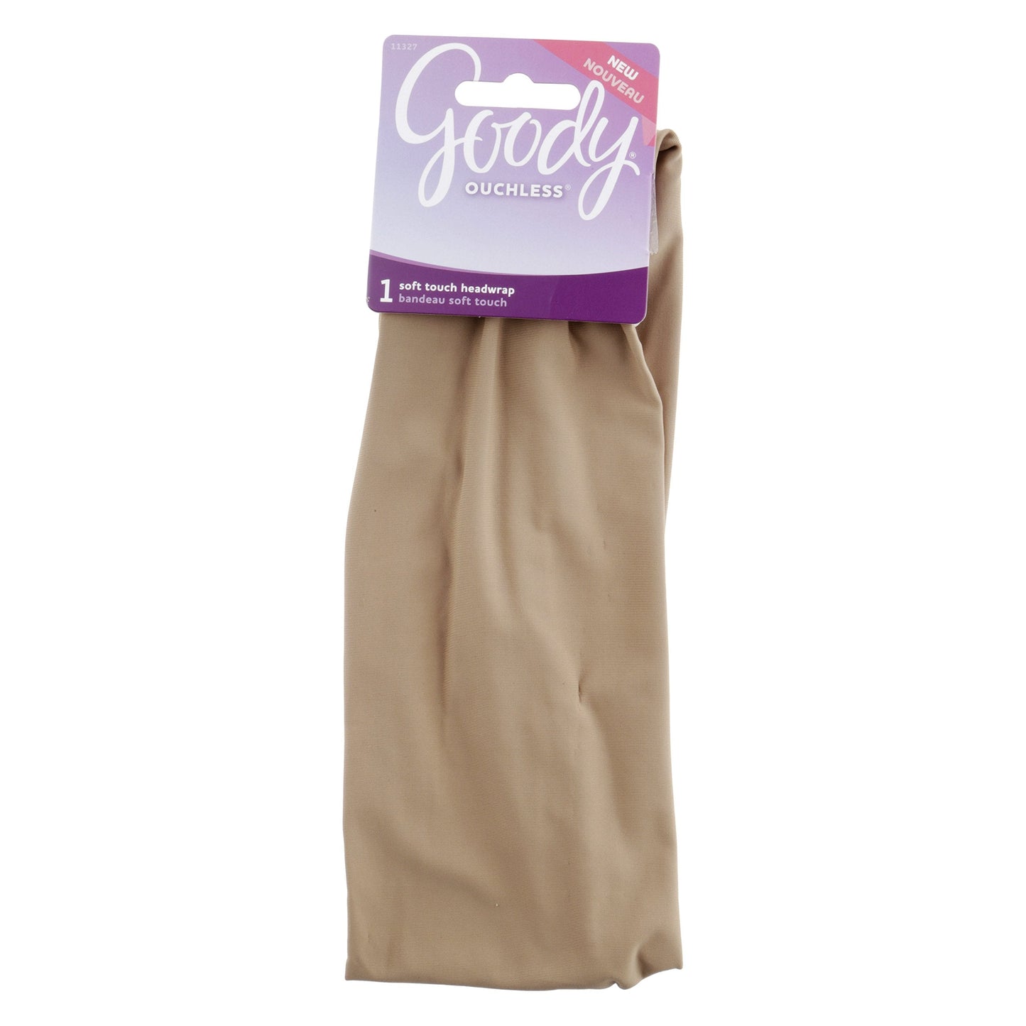 Goody Ouchless Soft Touch Head Wrap, Commando, 3 Count