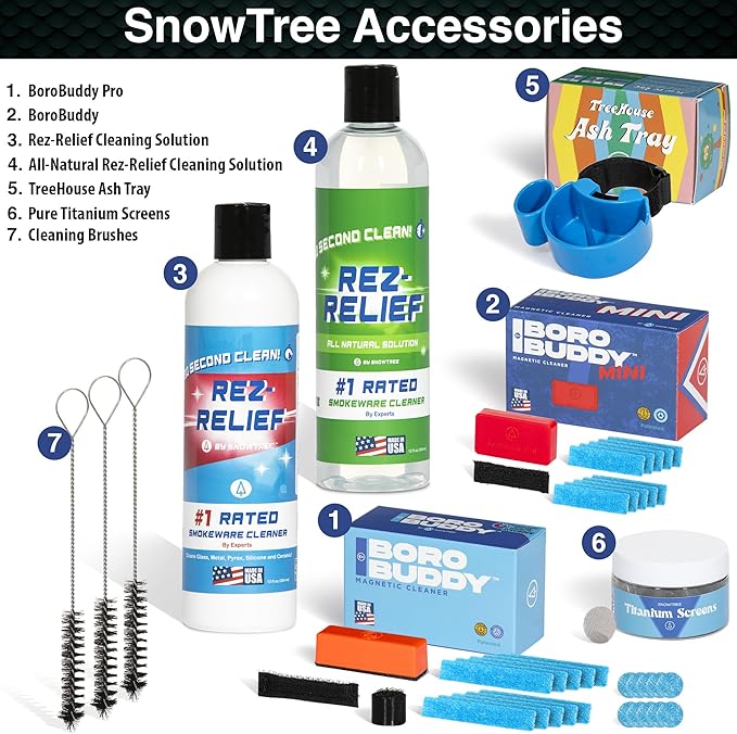 SNOWTREE Magnetic Glass Cleaner BoroBuddy | Glass Pieces, Bottles, Vases | Compact Design for Tighter Spaces & Smaller Glass Pieces | Double Sided | Green