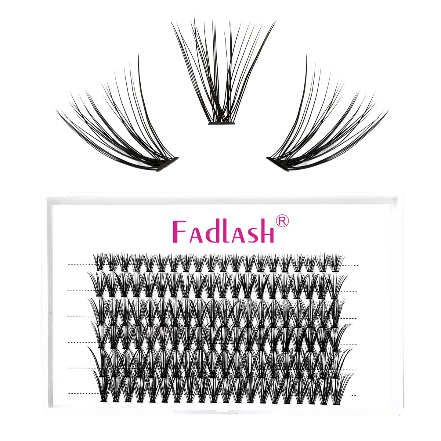 Individual Lashes 30D Lash Clusters Extensions Volume Diy Eyelash Extension Kit Mink Cluster Lash Extensions Fluffy Individual F