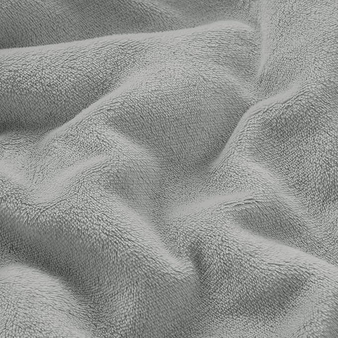 IR Imperial Rooms Silver Sherpa Fleece Throw Blanket Twin Size for Bed - Wholesale Bulk Pack of 12 Sherpa Blankets - Soft Fluffy Throw Blankets for Hotels, Guest Bedroom, 60x80 Inches