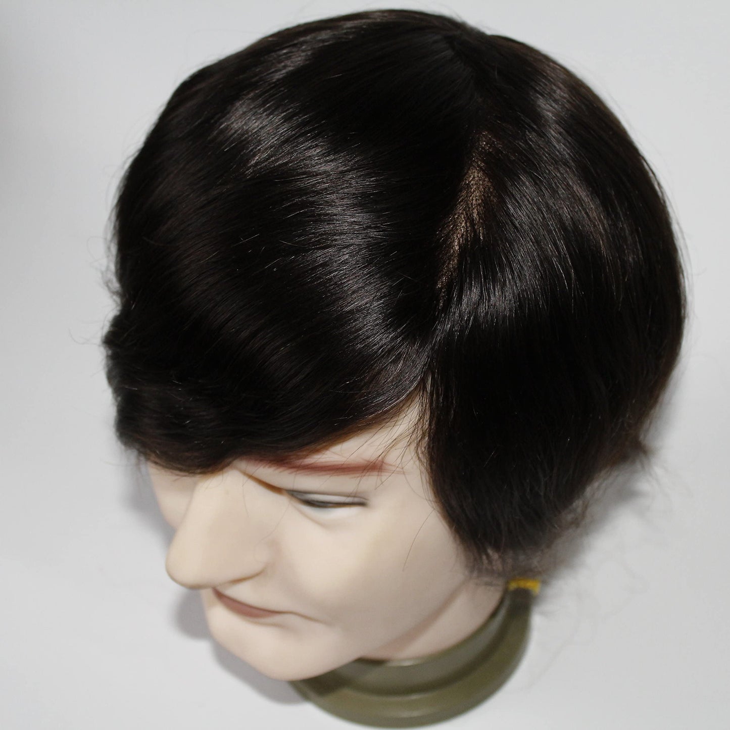 Lumeng Men'S Hairpiece Human Hair Mono Lace With Npu Welded Size 6X8 Inch 6 Inch Length Color 2#