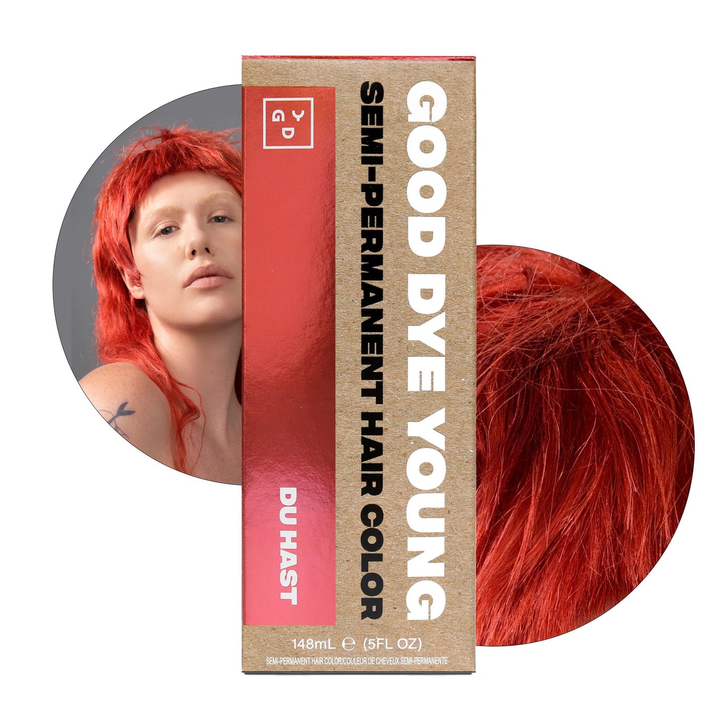 Good Dye Young Semi Permanent Hair Dye Du Hast Pink - Uv Protective Temporary Hair Color, Conditioning Pink Hair Dye, Ppd Free,