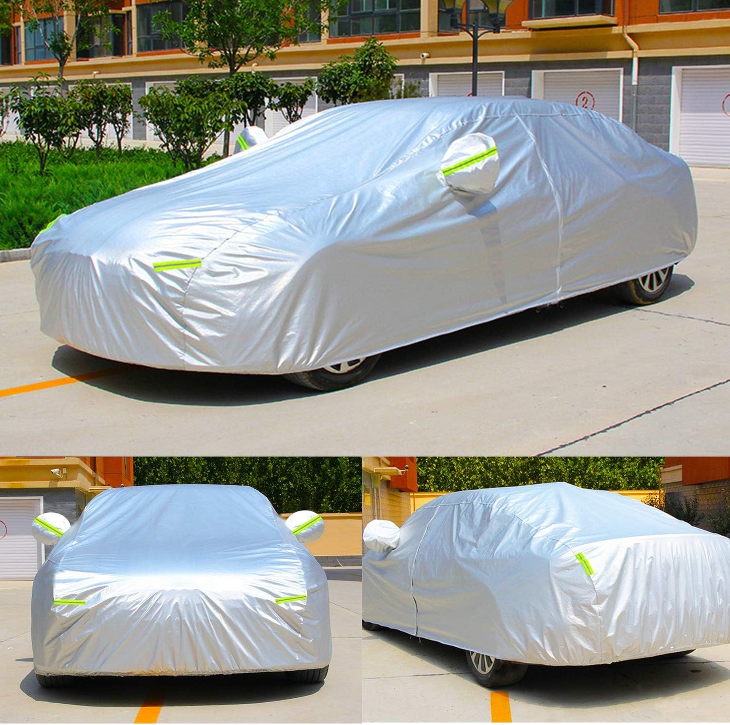 KouKou Oxford SUV Car Cover Custom Fit Audi q7 2005-2025, Waterproof All Weather with Zipper Door, Sun Rain Dust Snow Protection. (Ships from US Warehouse, Arrive Within 3-7 Days)