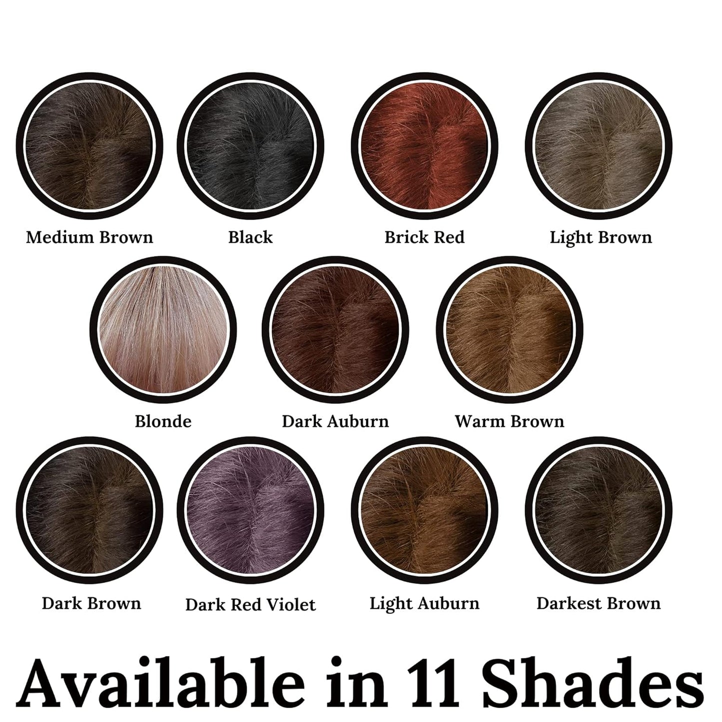 Sample Size Hair Root Touch Up - 11 Shade Root Concealer Powder, Talc-Free, Paraben & Fragrance Free Hairline & Hair Cover (Light Auburn)