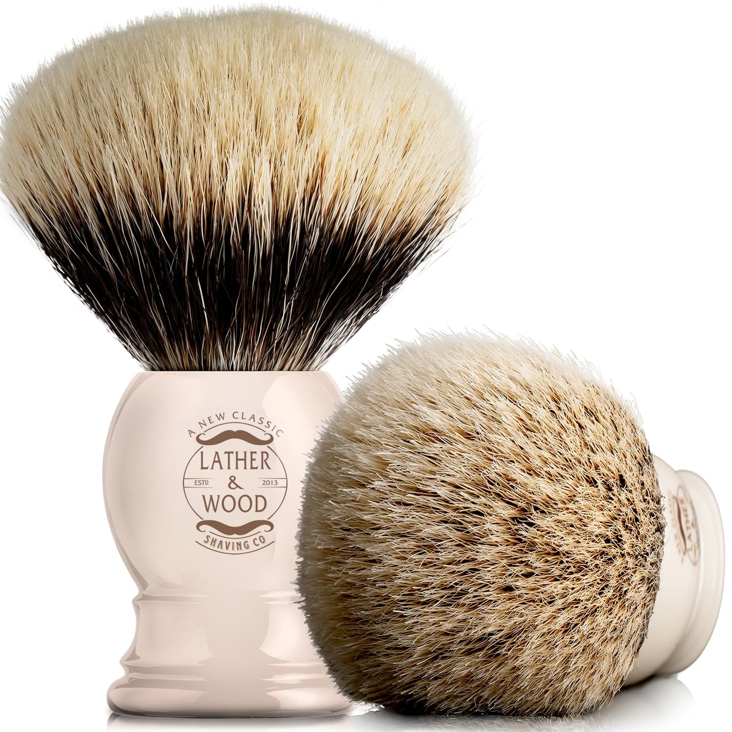 Pure Badger Shaving Brush -Premium Handmade - Simply The Best Luxury Mens Shave Brush (Pure Badger)