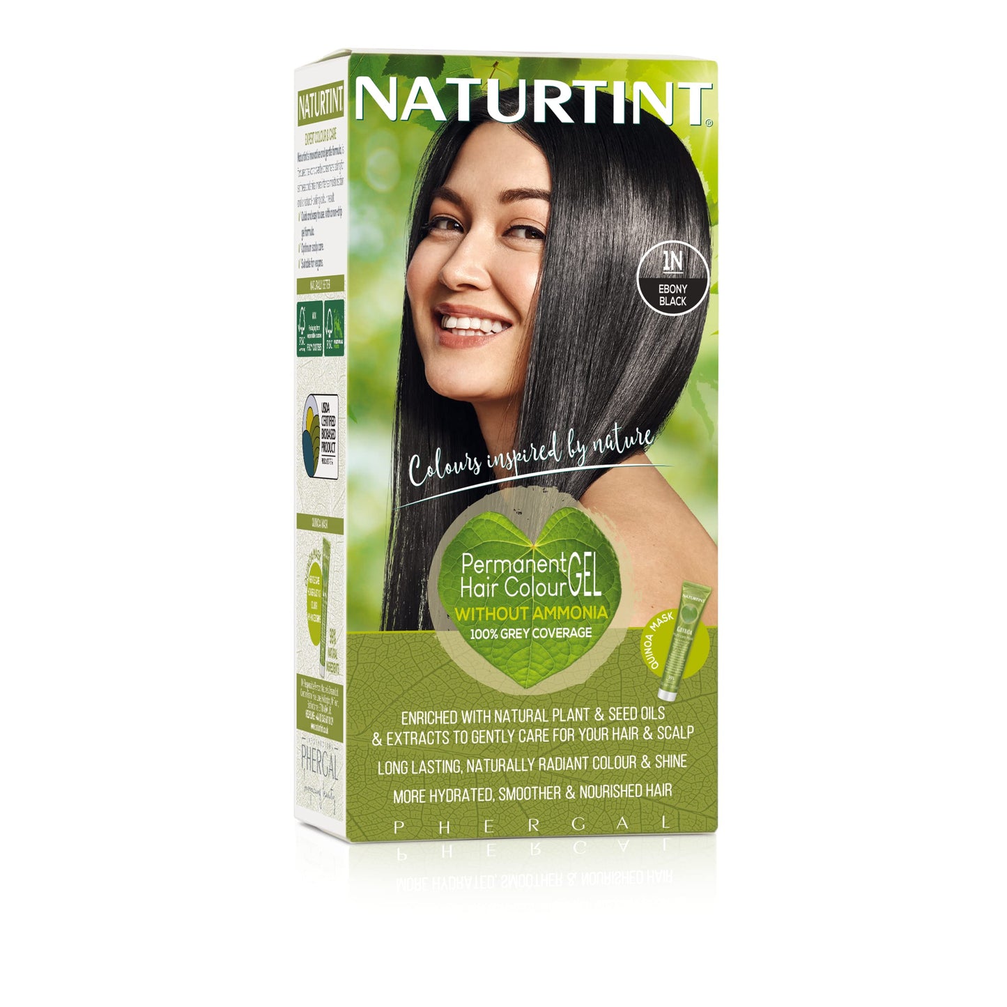Permanent Hair Color - 1N Ebony Black 1 Box