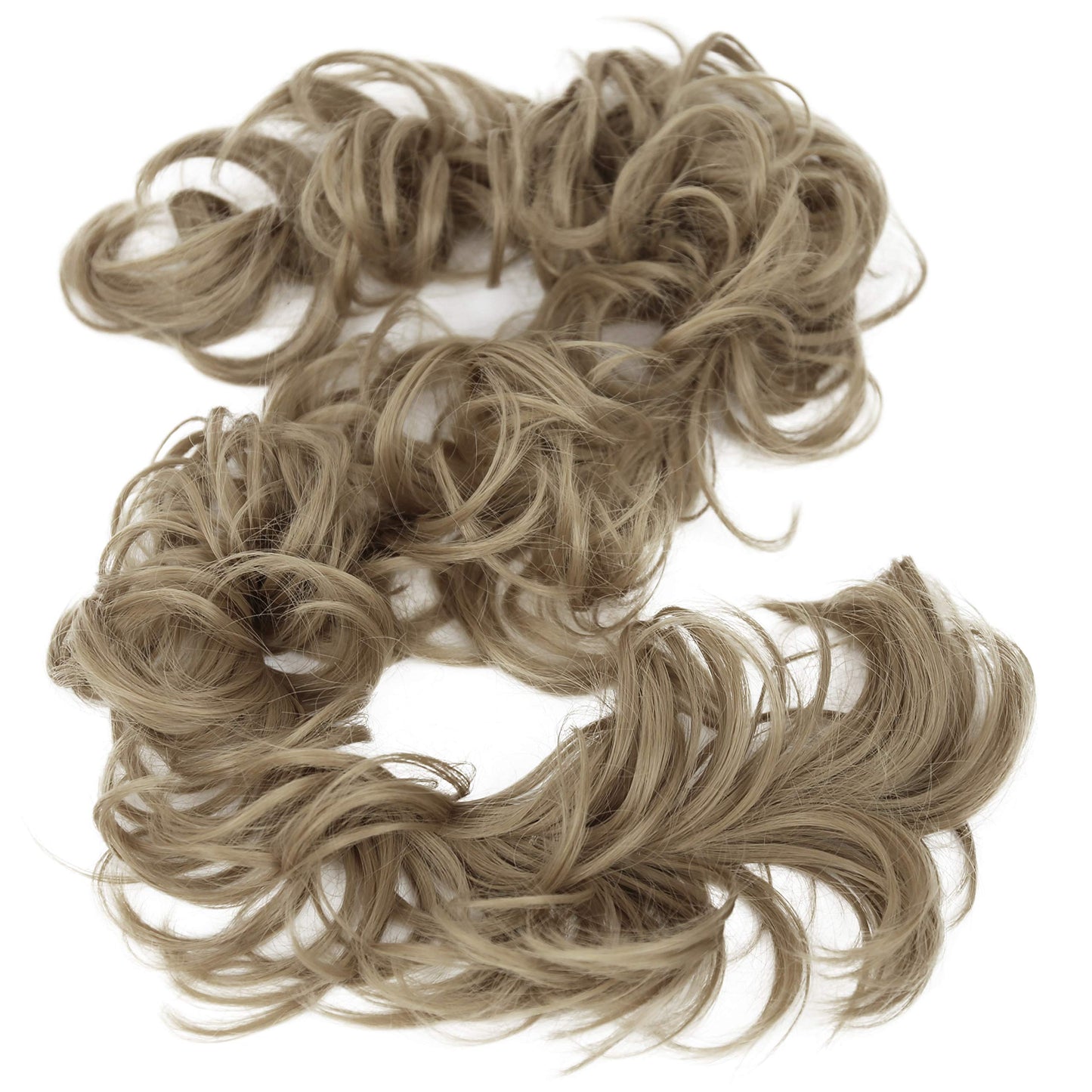 Caisha Hairpiece Hair Wrap Heat-Resistant Synthetic Fibres Curly Messy Updo Natural Blonde Hw14