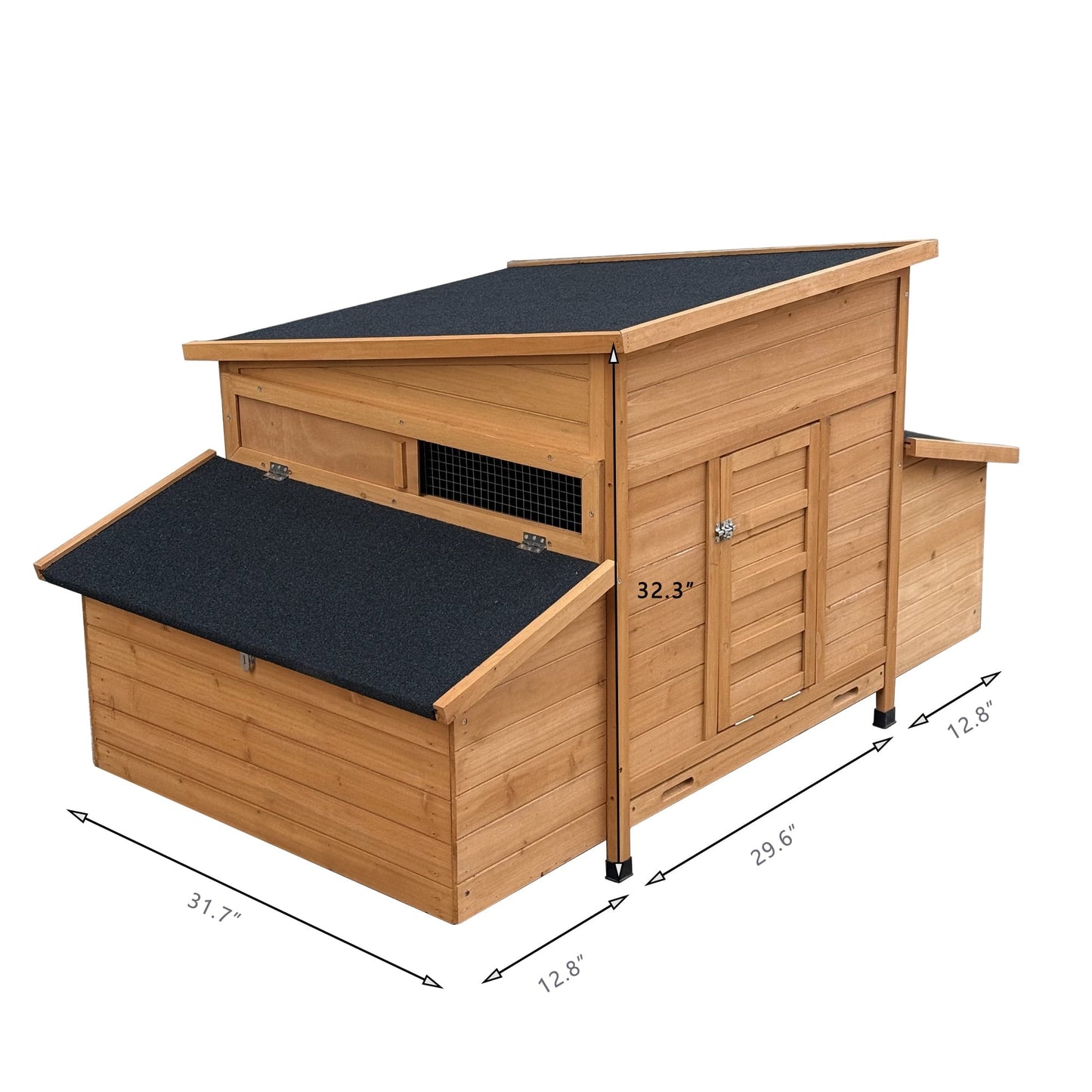 Large Wood Chicken Coop Backyard Hen House 4-6 Chickens