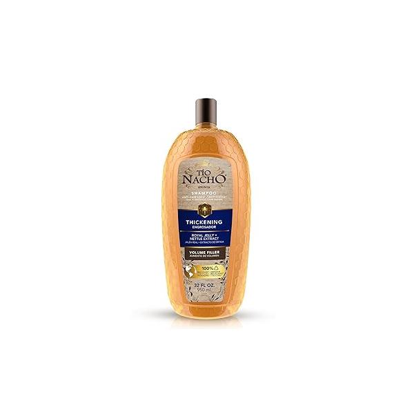 Tio Nacho Thickening Shampoo, Volumizing, Anti Hair Loss & Breakage with Royal Jelly, Nettle Ginseng, Paraben Cruelty Free, 32 Fl Oz