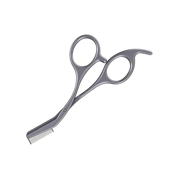 Eyebrow Trimming Scissors Stainless Steel with Comb Professional Trimmer Razor Eyelash Hair Removal Shaper Shaping Tool Makeup Beauty Accessories for Men and Women