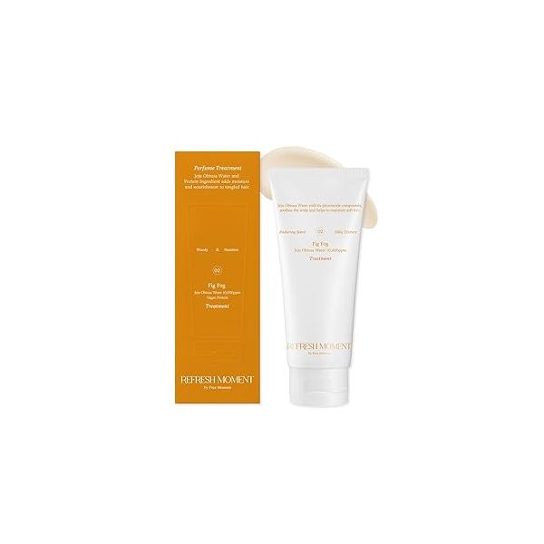 Refresh Moment Perfume Hair Treatment (02 Fig Fog) | Moisturize and Soften Vegan Conditioner for Oily Non-Greasy Formula Fruity-Woody Fragrance 5.07 fl. oz