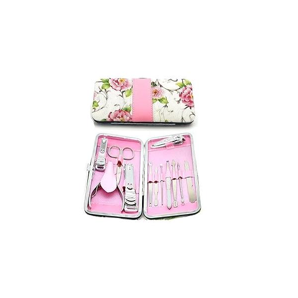 Manicure Pedicure Set 12 in 1 Nail Clippers Cuticle Cutters Stainless Steel Professional Toenail Scissors Grooming Kit for Men Women with Travel Case