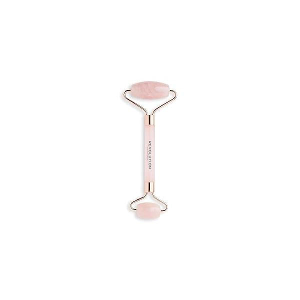Revolution Skincare London, Rose Quartz Face Roller, Massager for Face, Neck & Body, 57g