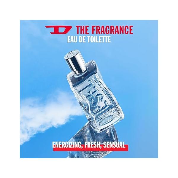 D By Diesel, Eau de Toilette for Men, Fougere & Amber Scent With Notes of Ginger, Bergamot, Lavender Vanilla