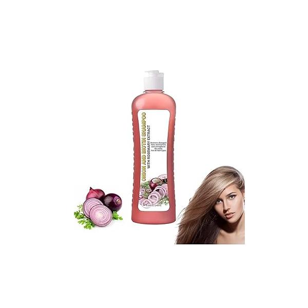 Onion Rosemary Shampoo, Shampoo and Conditioner, for Soft Hair & Shine Growth, Loss Thinning