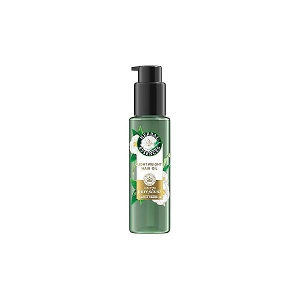 Herbal Essences Lightweight Hair Oil, Certified Pure Plants, with Aloe and Camellia Flower 3.2 fl oz