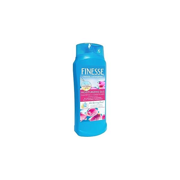 FINESSE Restore + Strengthen Moisturizing 2in1 Shampoo Conditioner, 13 oz (Pack of 6), Moisturize & Repair Dry or Damaged Hair