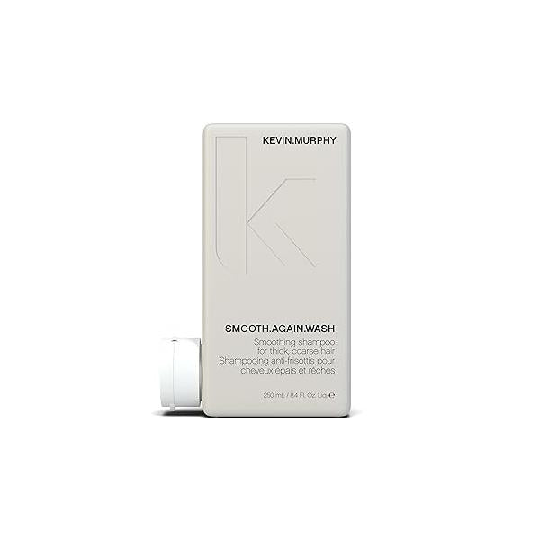 KEVIN.MURPHY SMOOTH.AGAIN WASH - Frizz Control Shampoo For Thick, Coarse & Unruly Hair Moisturising for Hydration Sulphate Paraben Free 250 mL / 8.4 fl oz