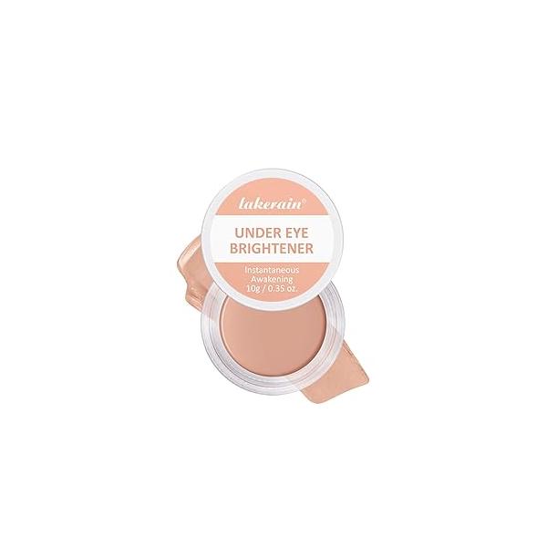 Under Eye Brightener & Concealer - Hydrating Color Corrector for Dark Circles, Lightweight Undereye Brightening Cream with Hyaluronic Acid Shea Butter, Smooth Blendable (Golden Toffee, 1)