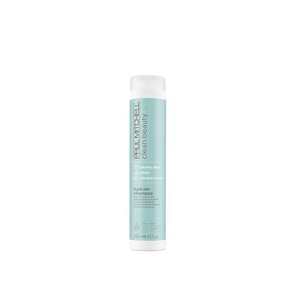 Paul Mitchell Clean Beauty Hydrate Shampoo, Replenishes Hair, Adds Moisture, For Dry Hair