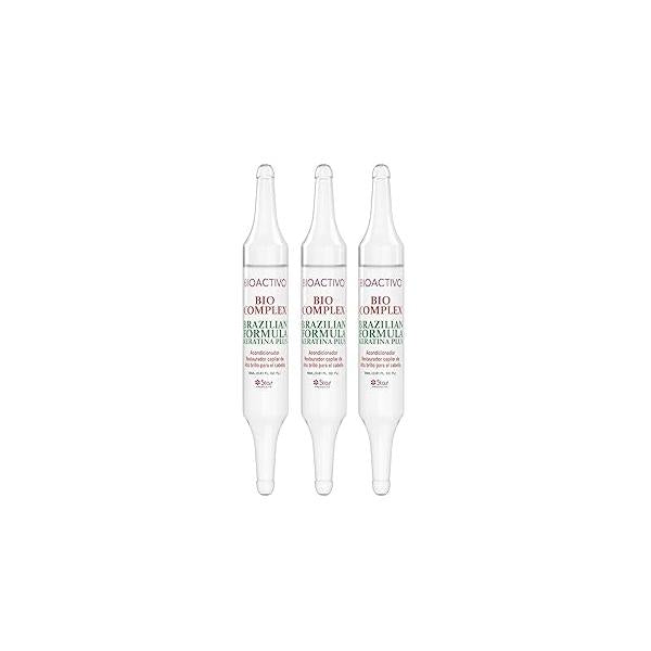 Vial Star Bio Complex Brazilian Formula Keratina Plus Oil Treatment 3 pack 0.61 fl. oz. (18ml)