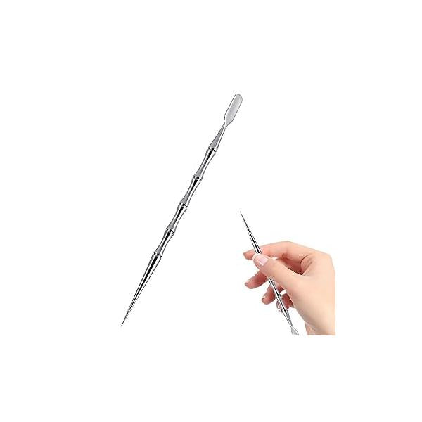 Extractor Acne Tools Stainless Steel Beauty Blackhead Comedone Removal 2-in-1 Pimple Popper Tool for Face Nose (2 Pack)