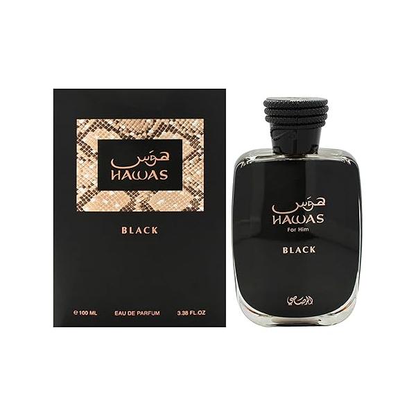 Rasasi Hawas Black for Men - 3.38 oz EDP Spray