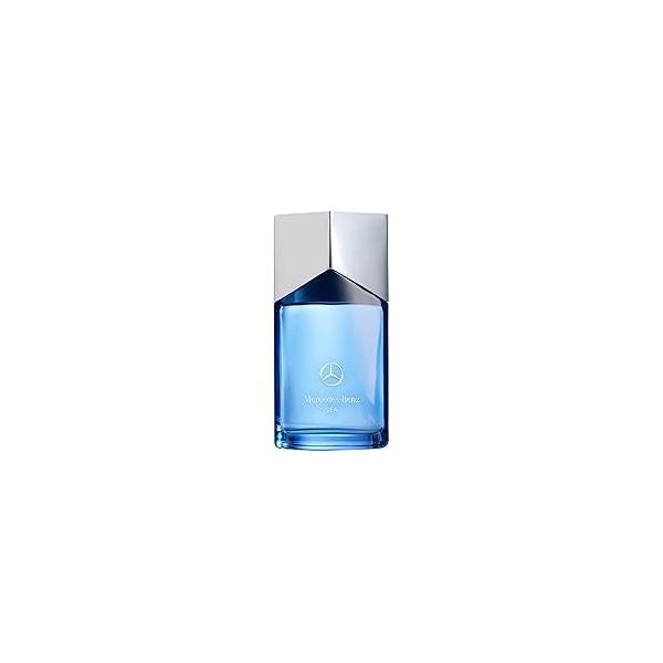Mercedes Benz Sea Eau De Parfum Spray for Men - 3.4 Fl Oz Luxury Long Lasting Fragrance with Notes Of Violet Leaf, Mandarin & Seaweed Cologne Mist Perfume Man