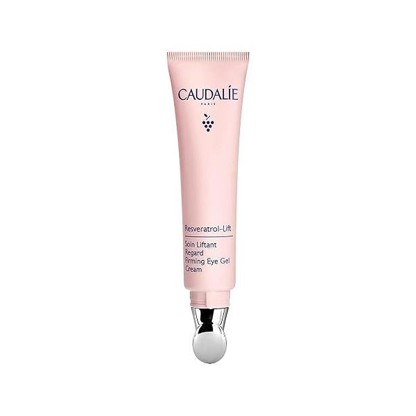 Caudalie Resveratrol-Lift Firming Depuffing Eye Gel Cream with Peptides, Hyaluronic Acid, and Vegan Collagen I - 15 mL