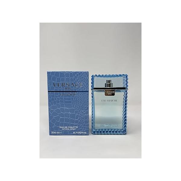 Versace Man by Eau Fraiche De Toilette Spray Blue 6.7 oz Men
