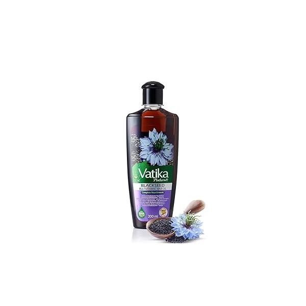 Dabur Vatika Ayurveda Herbal Black Seed Enriched Hair Oil for Complete Care 200 ml / 6.76 fl oz)