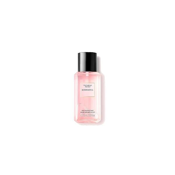 Victoria's Secret Bombshell Mini Fragrance Mist, Notes of Purple Passion Fruit, Shangri-La Peony & Vanilla Orchid, Travel Size Body Spray for Women (2.5 oz)
