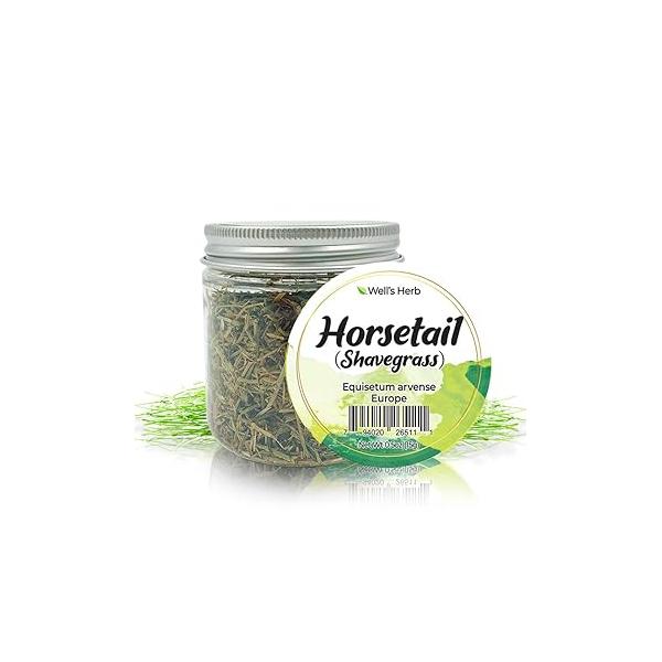 Well's Herb Dried Horsetail | 0.5 oz. 100% Natural Herbal Hair & Skin Oil Ingredient DIY Beauty Essential