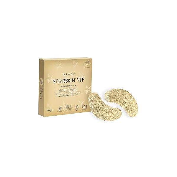 STARSKIN VIP Gold Mask Eye 5 Pack, Undereye Patches, Masks for Puffy Eyes and Wrinkles, Revitalizing Hydrating For Dark Circles Under Treatment, K Beauty Skincare