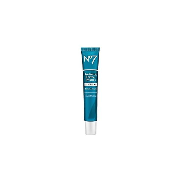 No7 Protect & Perfect Intense Advanced Serum - Anti-Aging Face that Visibly Smoothes Firms Fine Lines and Wrinkles Formulated with Hyaluronic Acid Matrix 3000+ Technology (1.69 Fl Oz)