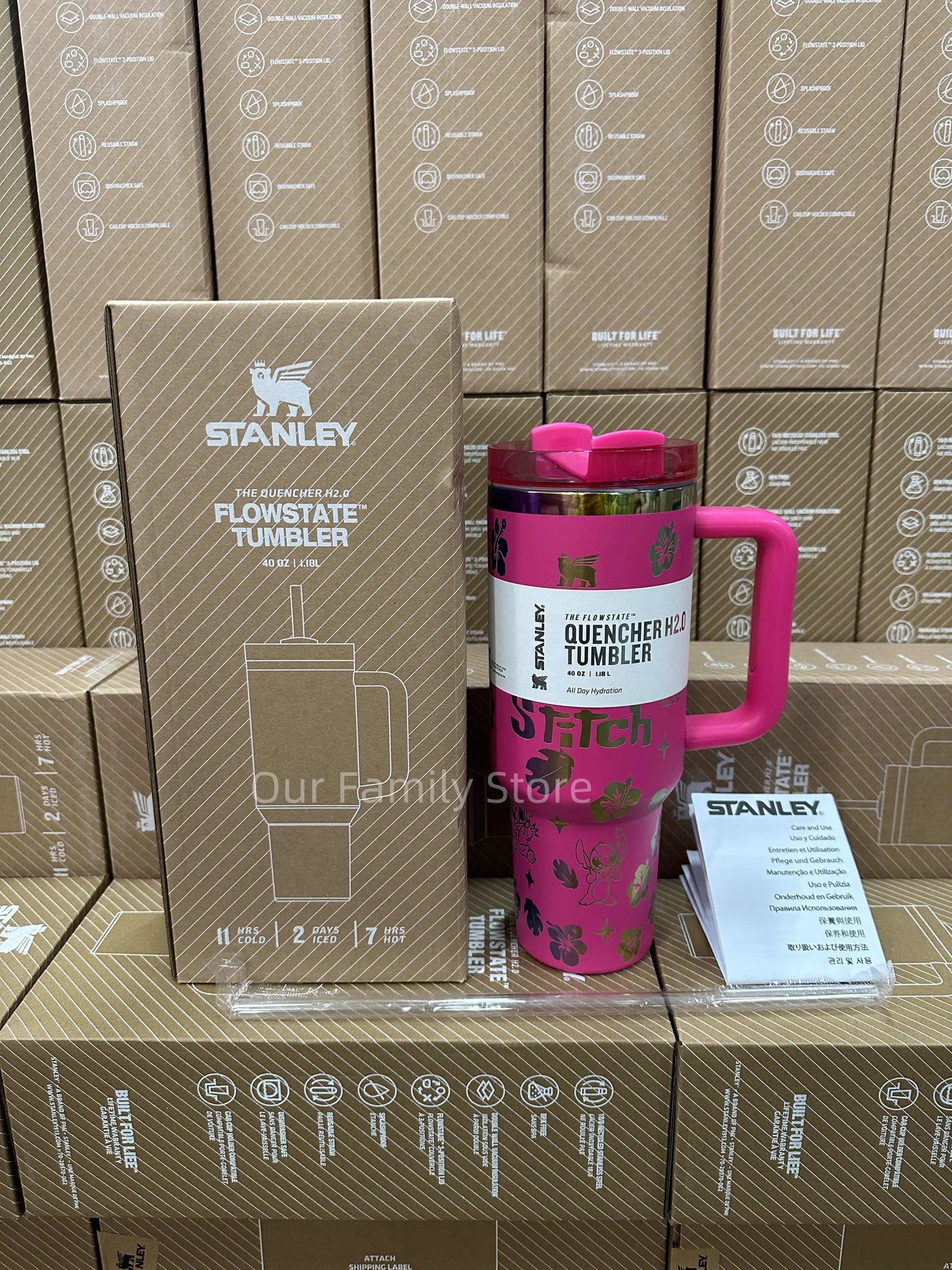 Stanley Quencher H2.0 Tumbler - Monster Rose
