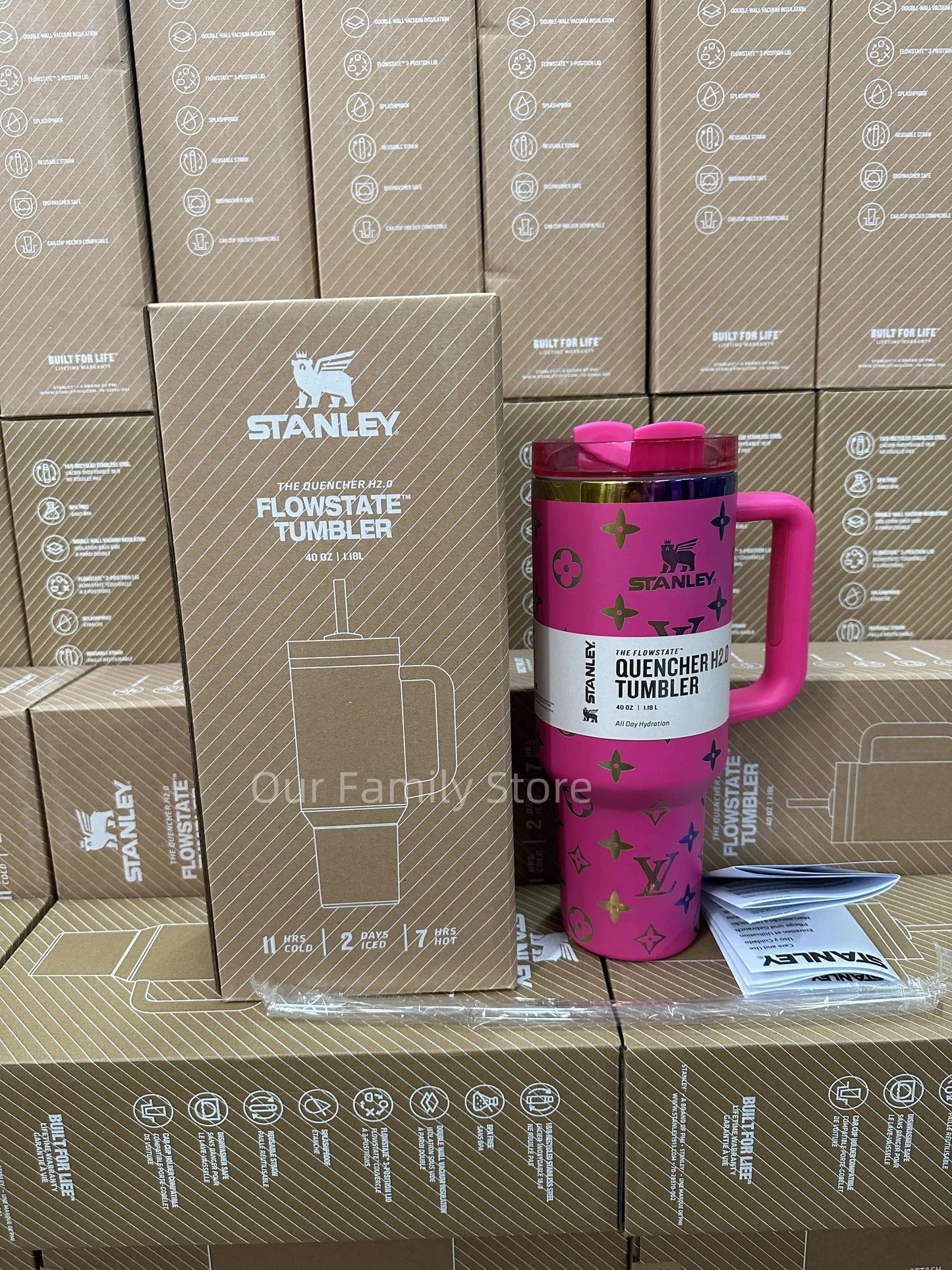 Stanley Quencher H2.0 Tumbler - L Co-signed Rose