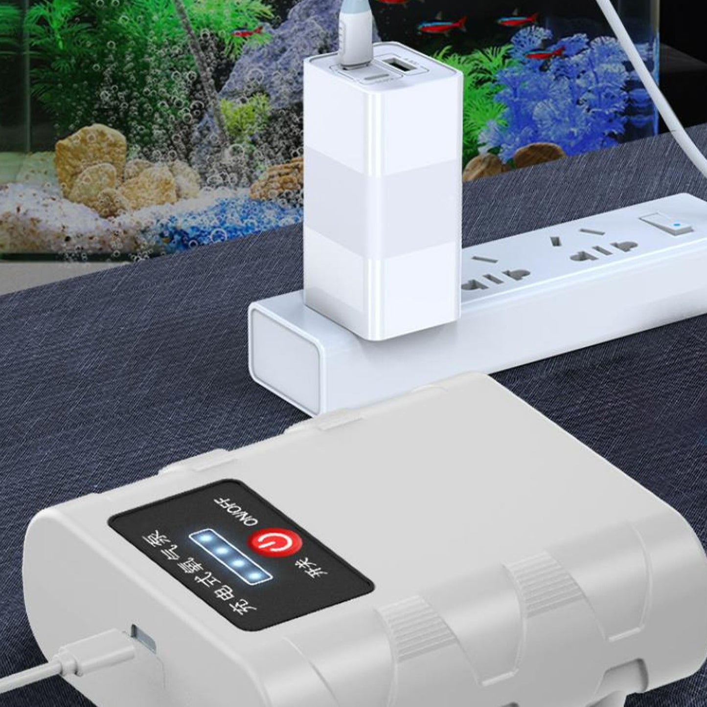 Hot Buy! USB Charging Aerator Pump with Lithium Battery for Fish Farming, Outdoor Use, Aeration System for Pond or Tank, Portable Water Oxygen Pump, Rechargeable Battery Fish Pond Pump