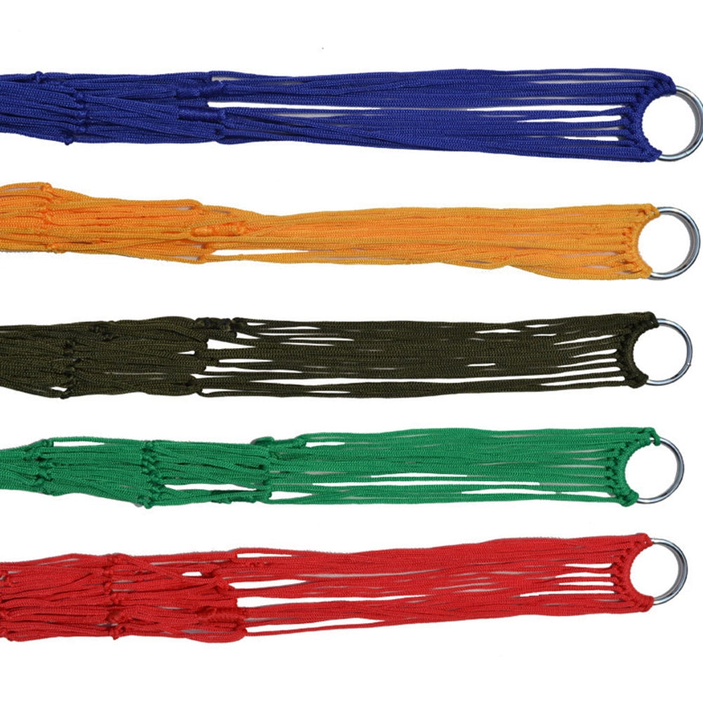 COOPHYA 1Pack Nylon Hammock Bed for Camping and Hiking with Green Color 11.8*3.1*0.2in