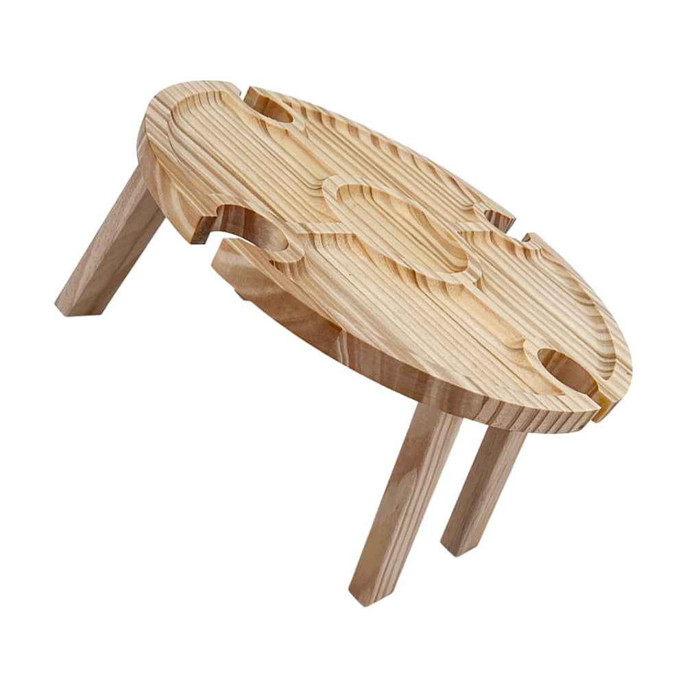 PAMINGONO Foldable Table Beach Picnic Table Wood 1Pcs for Beach
