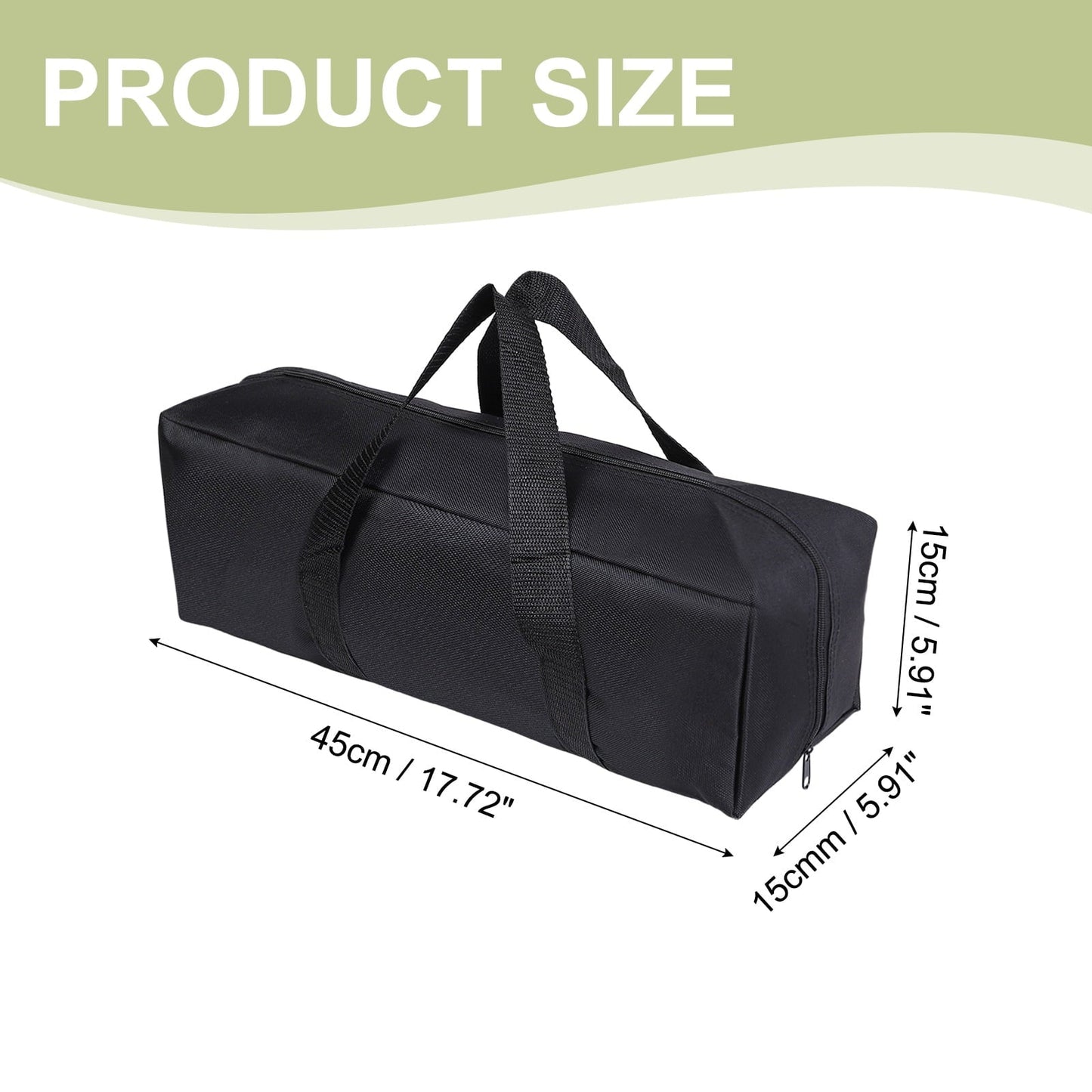 Uxcell Camp Chair Replacement Bag, Camping Folding Chair Bag with Handle Strap, 18 x 6 x 6 Inch for Outdoor (Black)
