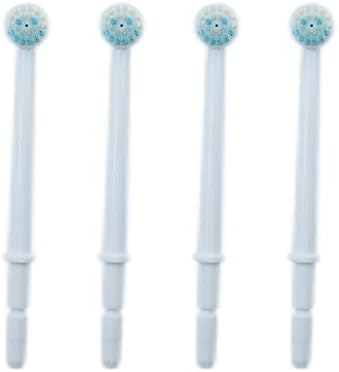 Replacement Dental Water Brush Heads Compatible with Waterpik Water Flossers Toothbrush and Oral Irrigators, 4-Pack