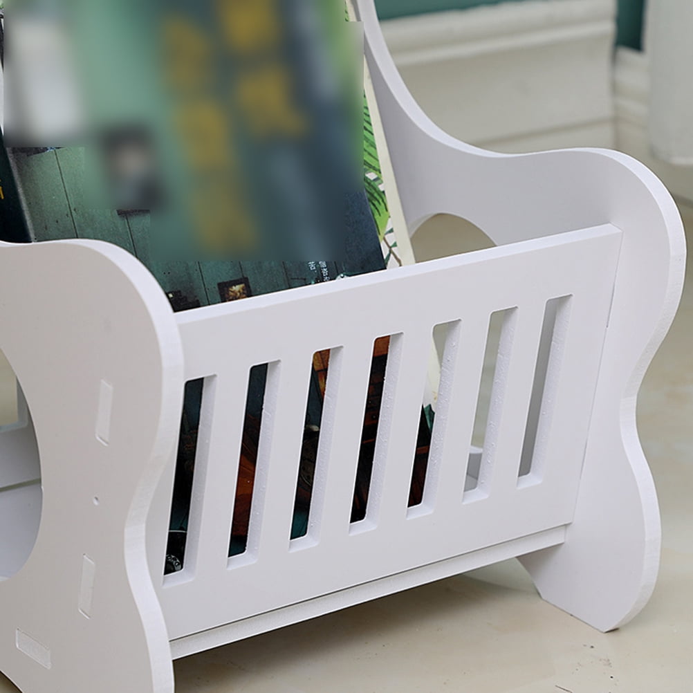 TAILTOSS Modern Accent Table Mini Coffee Table Bamboo with Snack Holder for Sofa Bed Side Use 1Pcs 18.47X14.15X9.43in