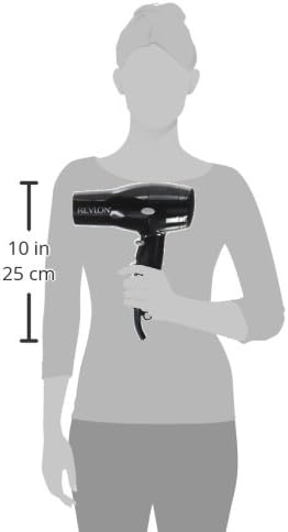REVLON 1875W Travel Hair Dryer – Lightweight, Salon-Style Blowouts | Black