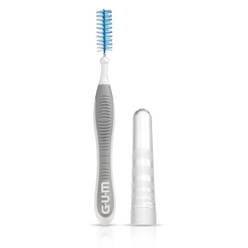 GUM Proxabrush Go-Betweens - Extra Wide - Interdental Brushes - Soft Bristled Dental Picks for Plaque Removal Health - Safe for Braces & Dental Devices, 10 Count (Pack of 4)