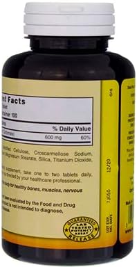 Nature`s Blend Calcium Carbonate 600mg Tablets 100 ct (pack of 2)