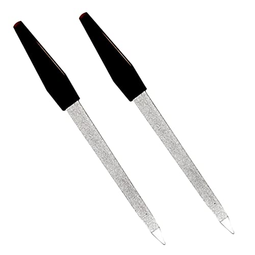 Pinkee'S (2 Pack) 6 Inch Stainless Steel Metal Nail File For Fingernails, Toenails, Scraping, Strengthening, Finger Manicure Fil