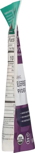 Navitas Organics Elderberry Powder, 3oz Bag, 28 Servings — Organic, Non-GMO, 100% Whole Elderberry Powder for Immune Support