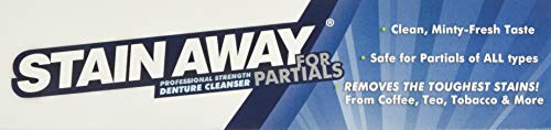 Stain-Away Denture Cleanser Partials Regular - 7.1 Oz